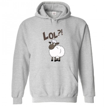 LOL? Funny Sheep Classic Unisex Kids and Adults Pullover Hoodie